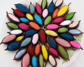 ON SALE - CHOOSE 10 Pods Filled with Felt - Home Decor - Nature display -  Needle wool Felted Decoration