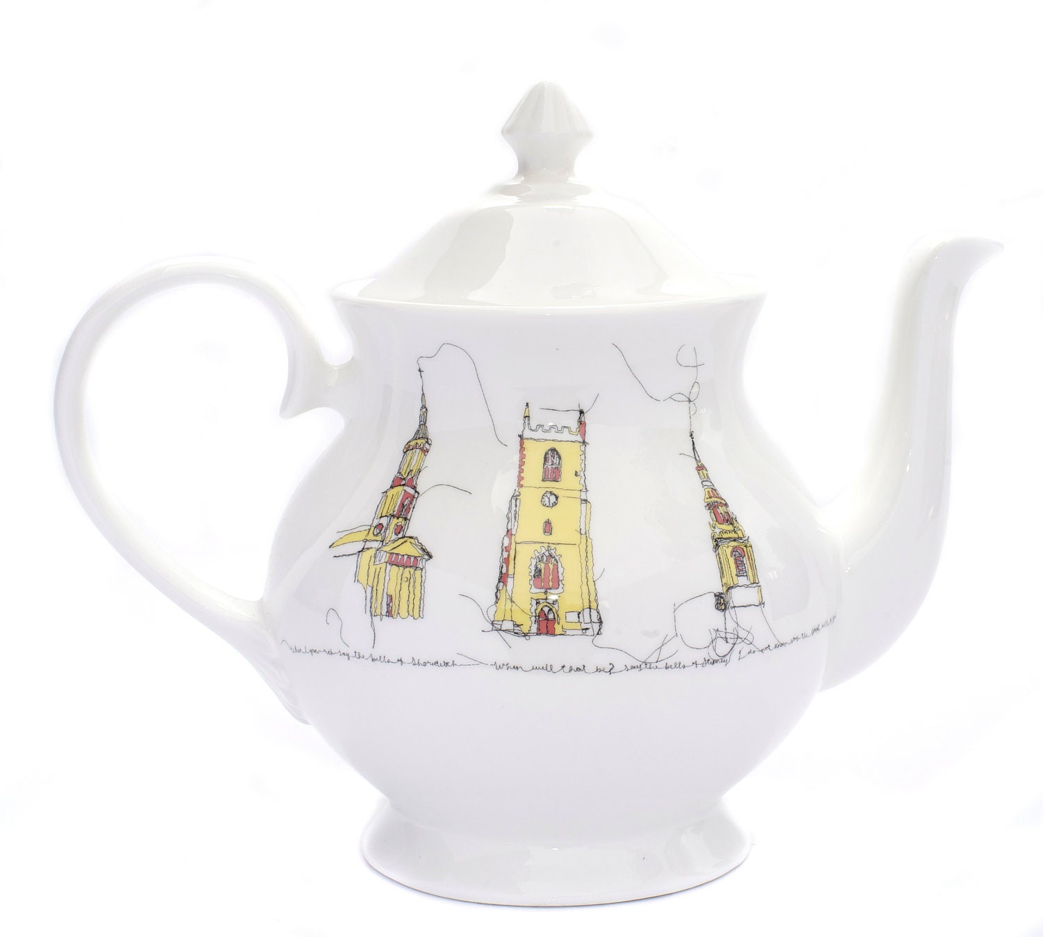 Oranges & Lemons tea pot