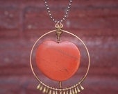 Red Jasper Apple Necklace
