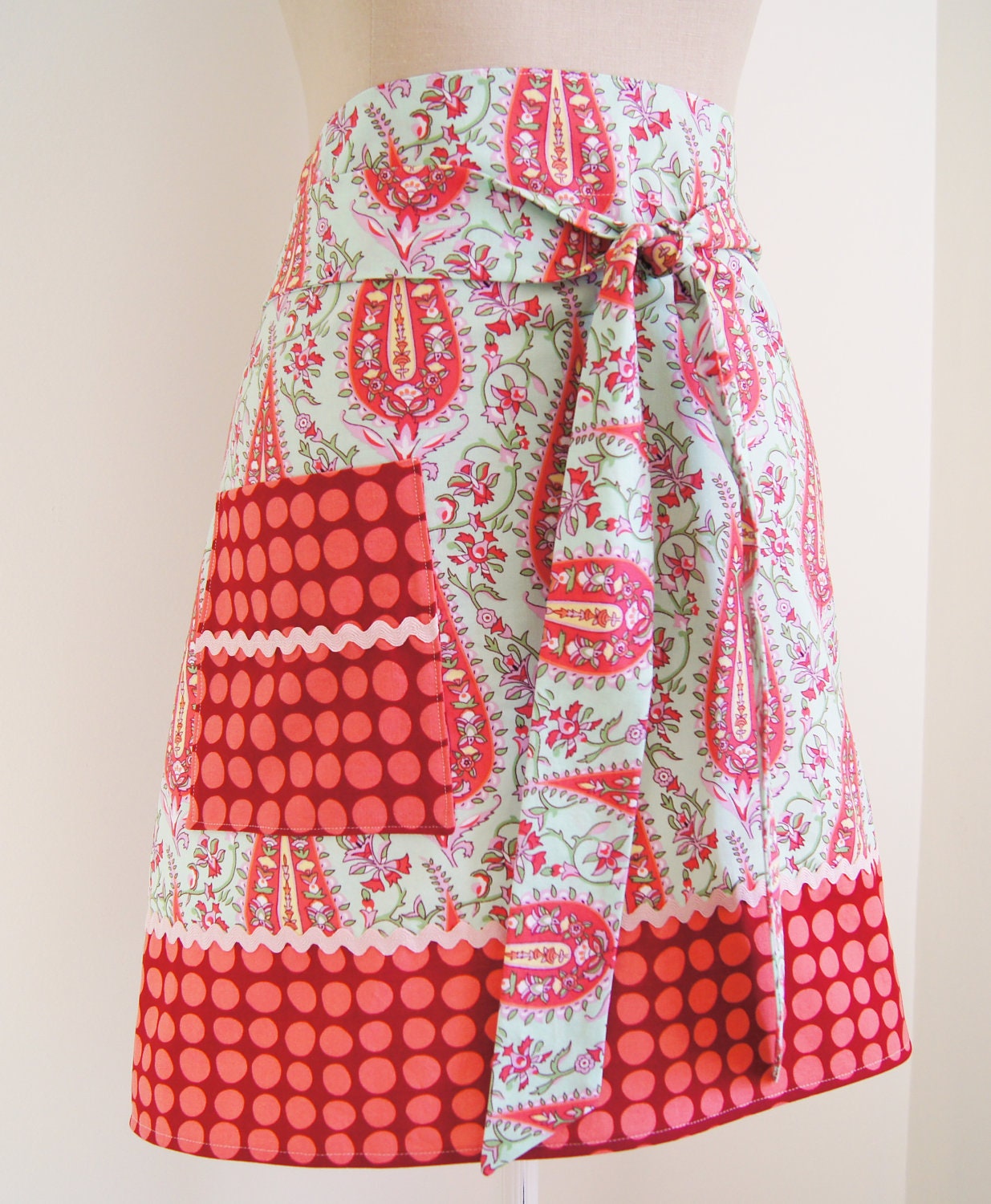 Half Apron - Paisley Apron Wrap