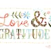 Love and Gratitude - 11x14 print - horizontal