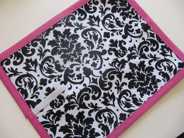 Damask TRAVEL chalkboard mat/ placemat (a)