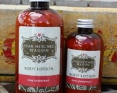 Handmade Pink Grapefruit Lotion 8 Ounces made with Apricot Kernal, Macadamia Nut, Jojoba and Hazelnut Oils