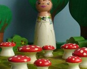 Wooden Peg Doll  - Large Mother Earth, Waldorf and Montessori Inspired Toy