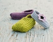 Instant Download - Crochet Pattern  - Knit look Slippers (Newborn to Child Size 12)