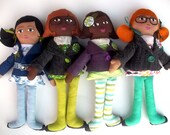 Fabric Doll Custom Handpainted Heirloom Doll