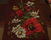 Irish Linen  Cornfield Poppy