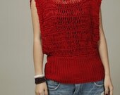 Silky cotton Tunic in True Red