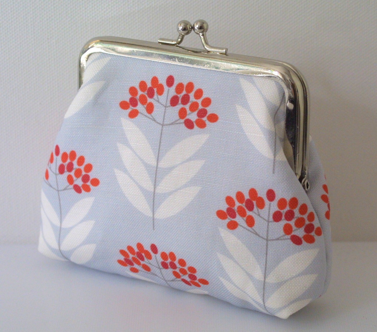 Elderberry coin purse in Pale Pastel Blue