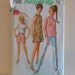 Junior and Women's Mini-dress or Blouse with Pants Size 12 Vintage Simplicity 7591 Sewing Pattern