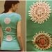 Upcycled hippie shirt - spring top women clothing gypsy bohemian embroidery doilie boho nomad tee- small
