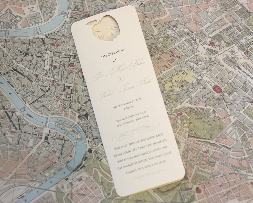 Apple Wedding Programs