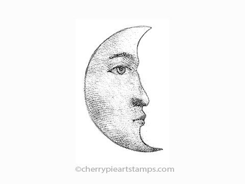 quarter moon face