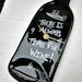 Wine Bottle Clock "There is Always Time For Wine" Deep Green