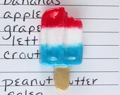 Bomb pop fridge magnet - miniature food, summer treat, fun and functional gifts