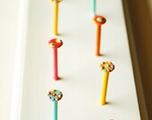 Handmade earring rack Jewelry holder Painted nail hooks Wooden jewelry display Custom jewelry organizer (large version) WALLFLOWER MèRe