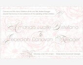Savannah : Letterpress Wedding Invitation Suite - Private Label Semi-Custom
