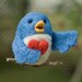 Needle Felted Bird Ornament - Singing with Heart