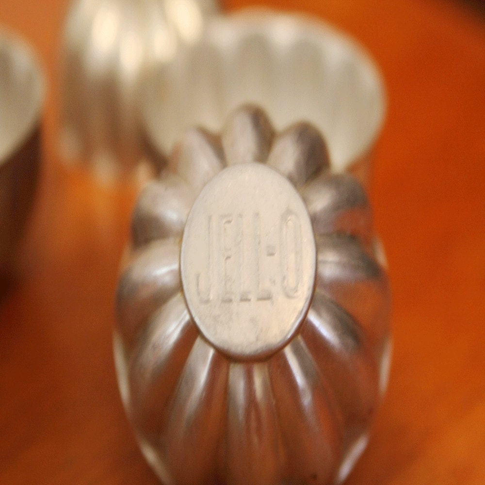 1950s Vintage Aluminum Jello Cups Molds