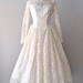 r e s e r v e d...50s lace wedding dress / 1950s wedding dress / Water Lily dress