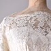 r e s e r v e d...50s lace wedding dress / 1950s wedding dress / Water Lily dress
