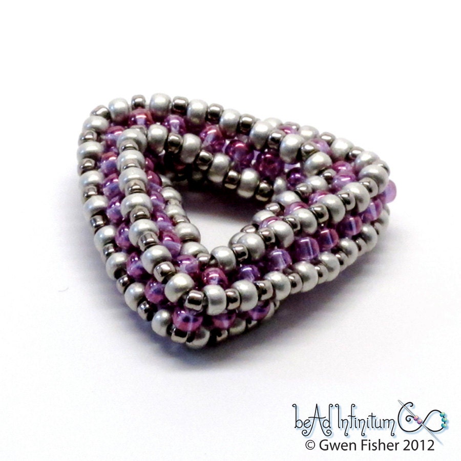 Highly Unlikely Triangle Beaded Bead No.8