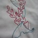 Hand embroidered Mermaid baby onsie