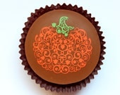 Designer BAROQUE PUMPKIN Chocolate Covered Oreos - Birthday Gift Favor Fall Halloween Autumn Party