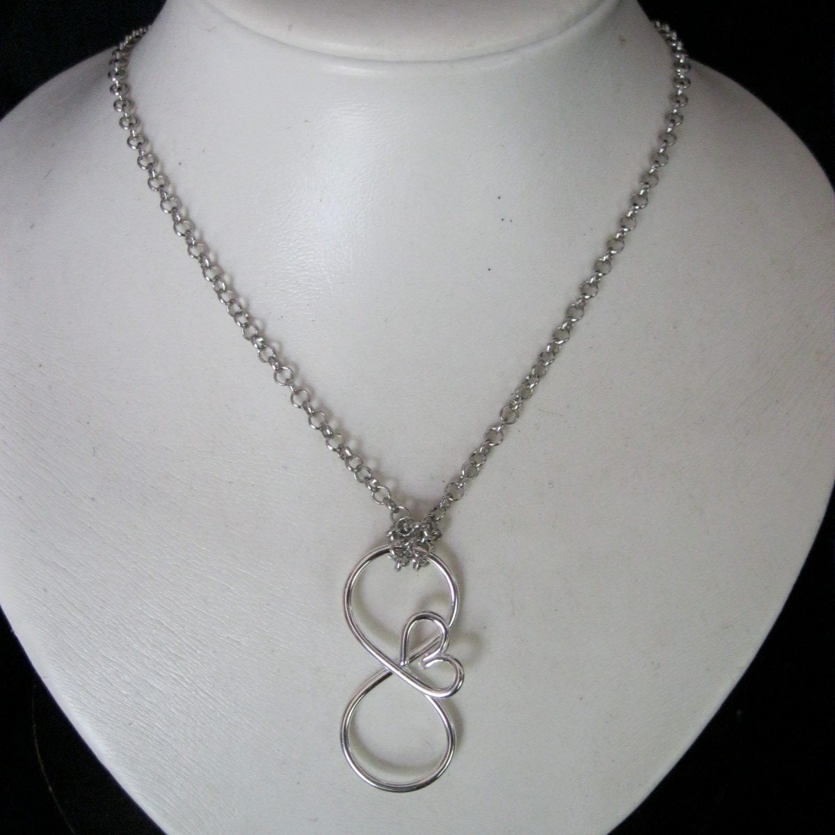 Infinity Infinite love Heart Pendant