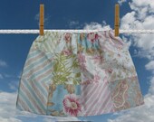 Girls Patchwork Skirt Handmade New Fabrics Pastel Unique Clothing Twirl Skirt Hippie Boho Flowers Pretty Skirt