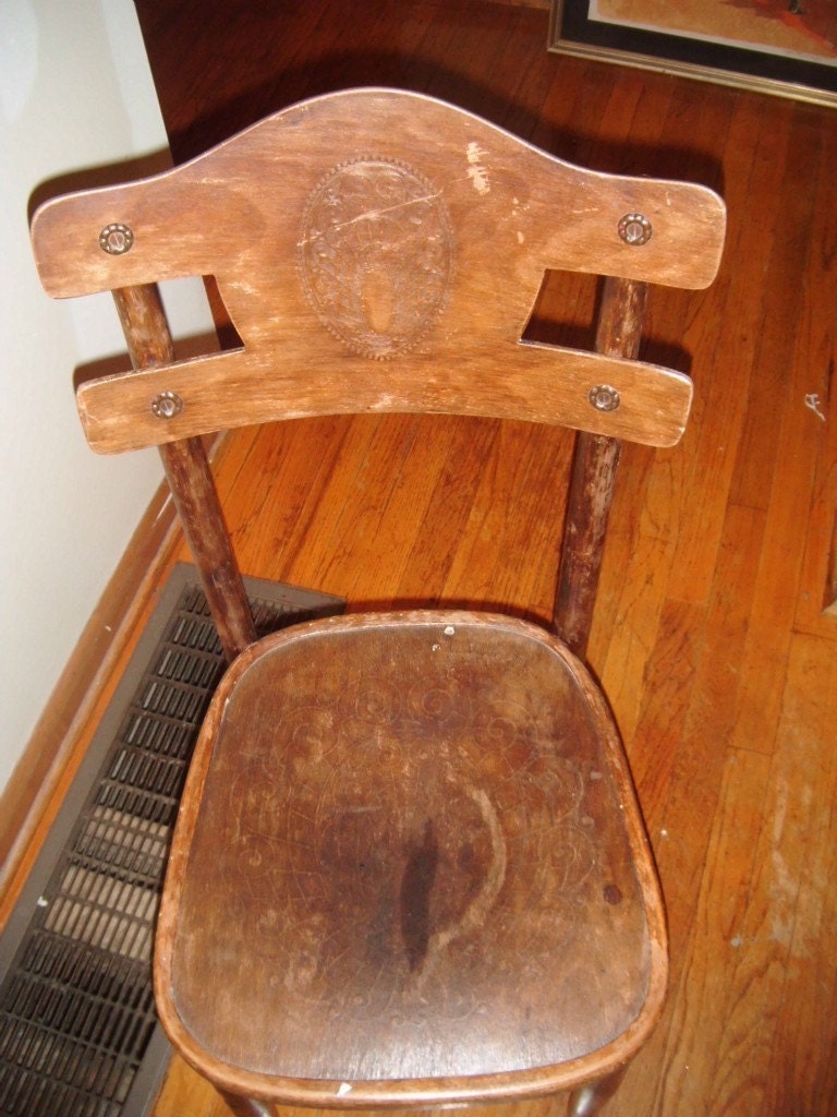 Antique Vintage Mundus Chair Vienna Austria Victorian 1800's Bentwood