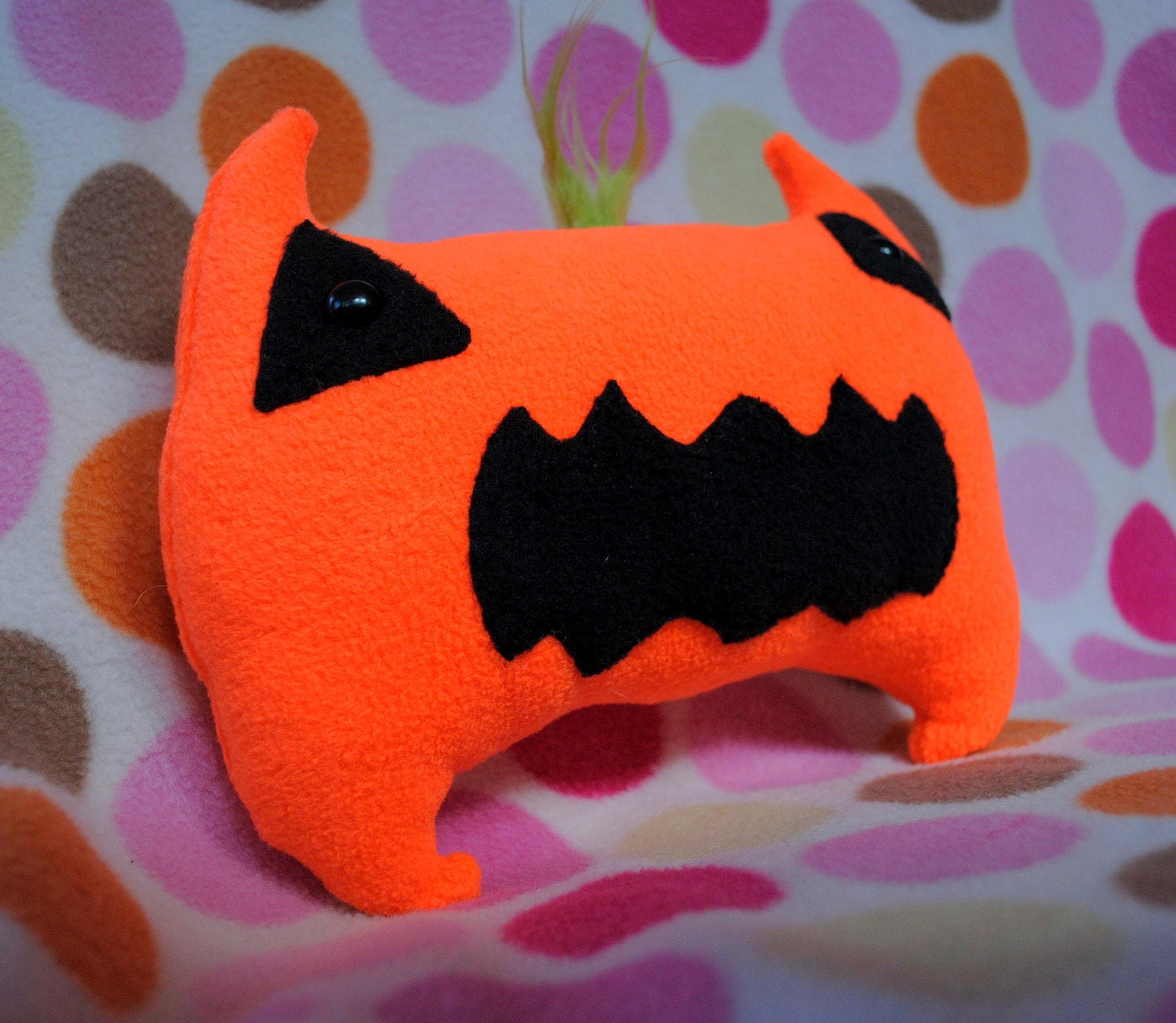 Pumpkin Monster - Plush Jack-O-Lantern Halloween Toy