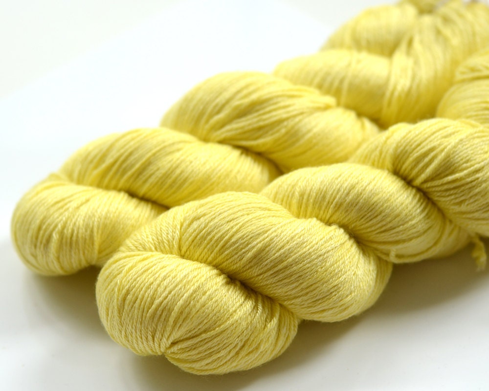 Hand dyed sock yarn - Baby Chick - Merino/silk