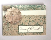 Handmade Card,  From The Bride, Shabby Chic Card, Thank You Card
