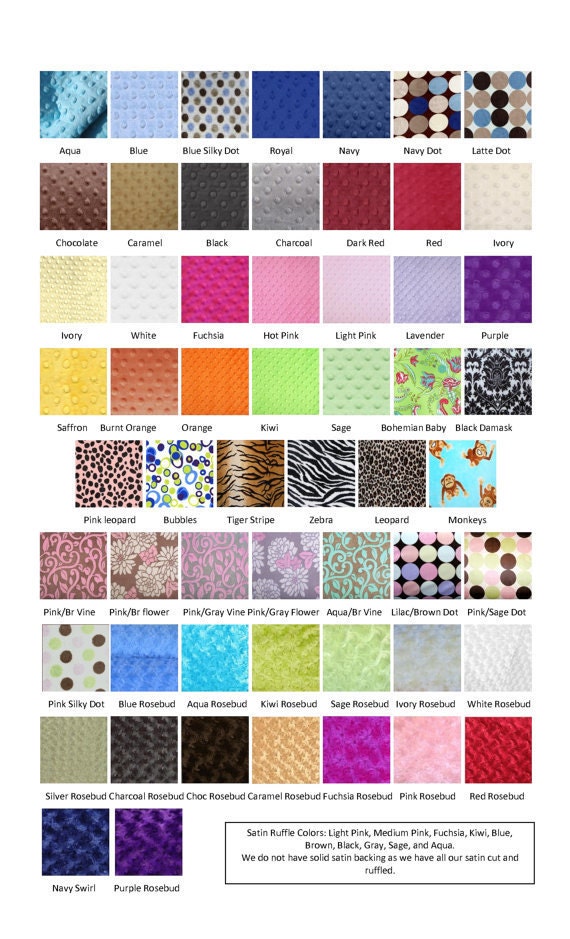 Custom Minky Baby Blanket Personalized - for baby boy or girl