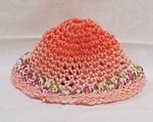 Newborn hat peach color
