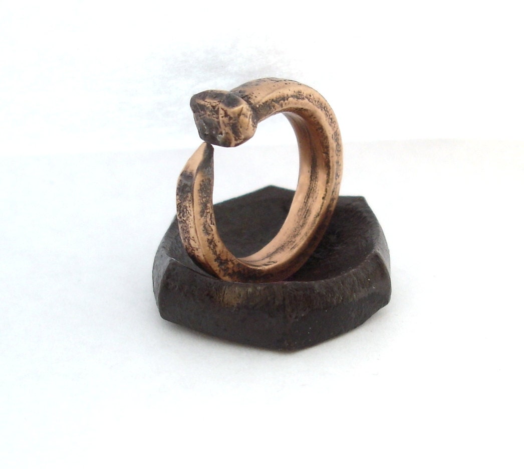 Bronze Nail Ring