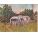Impressionist Oil Painting Modern Fine Art Nostelgic Airstream Trailer by Marty Husted
