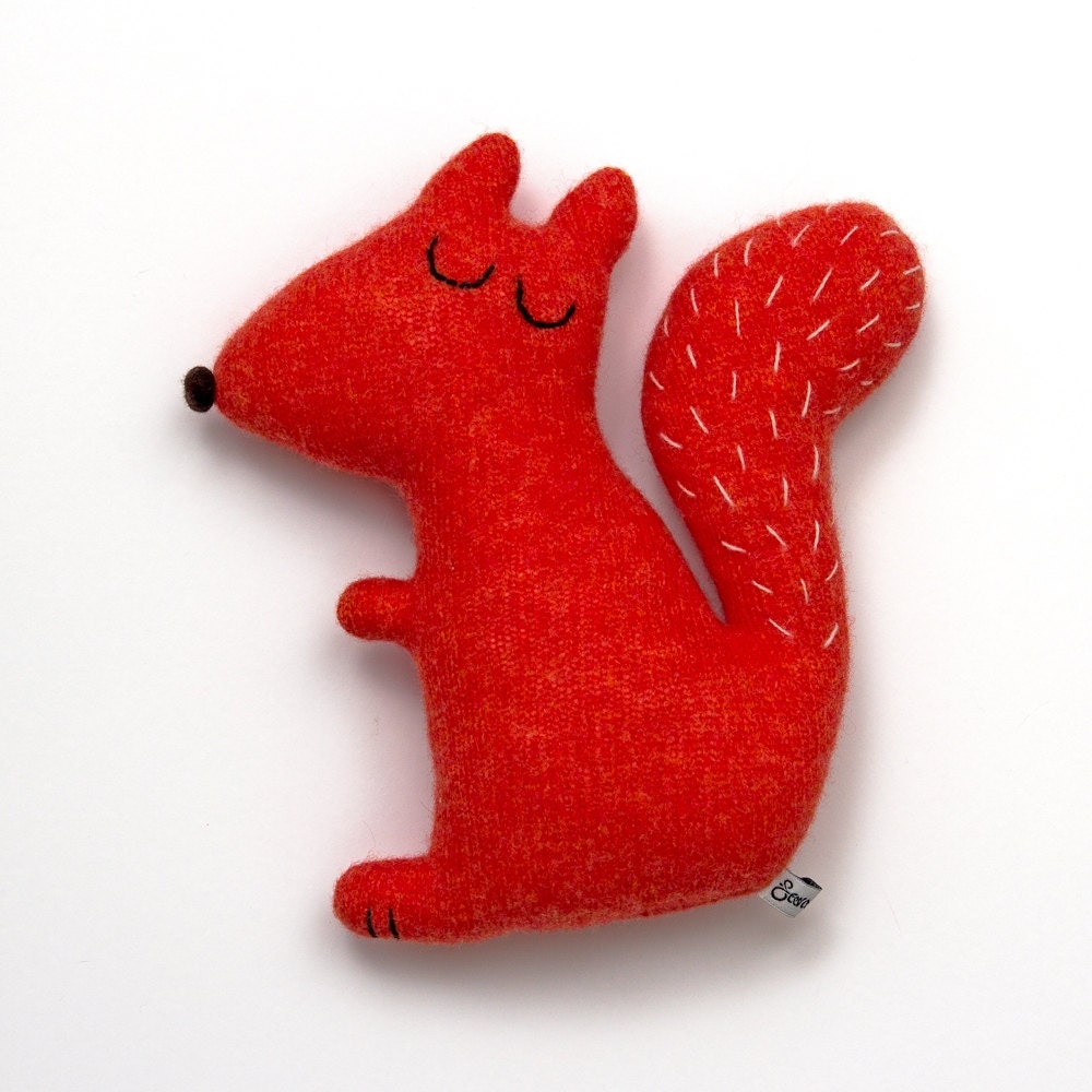 Stanley the Squirrel Lambswool Plush - Made to order