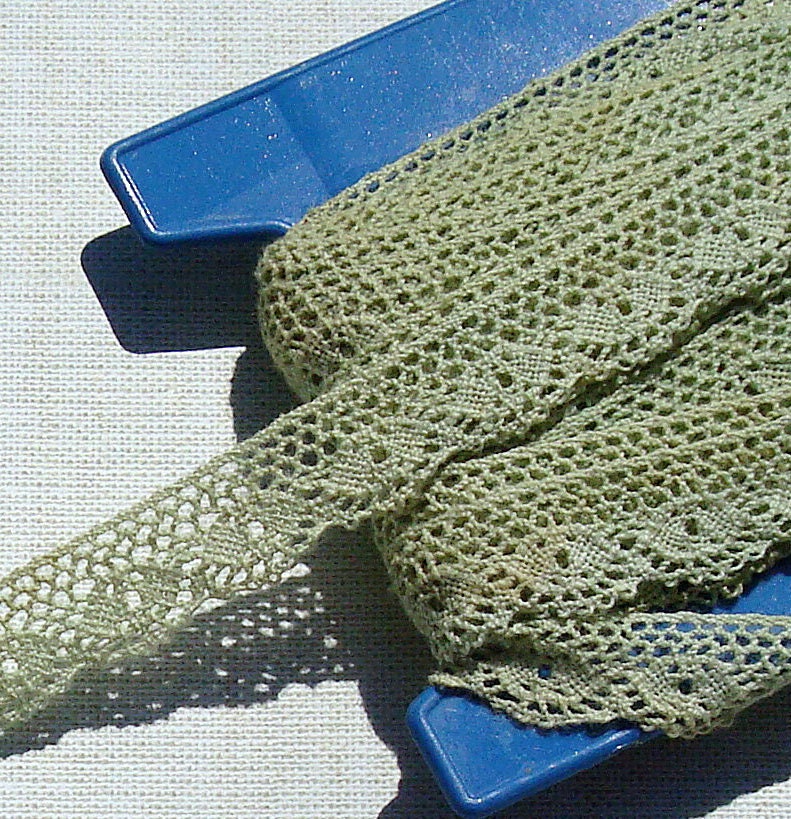Vintage Lace Trim Cluny Lace Cotton Lace Light Green