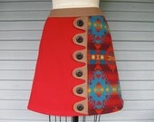 Pendelton Roundup a-line skirt Sz 6