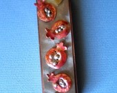 Pomegranate Mezuzah, Mixed Metals