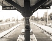 Chicago photography, Vintage CTA Chicago train stop - 8x10 Fine Art Photograph - etsy wall art - chicago art
