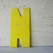 Metal Letter N Industrial Signage
