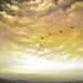 tree painting cloud painting metallic gold large landscape abstract 48 x 18