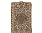 Leather iPhone/iTouch/HTC (Desire&Mozart) Case - Antique lace
