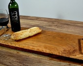 Extra Large Cherry Serving Tray and Cutting Booard