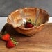 ceramic flower Bowl SECONDS SALE Red Orange Gold Brown 8 cup Flower shape Sunday Coffee series