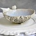 Love Birds bowl ceramic bowl serving bowl Wedding decor handmade pottery White Dove Peace Conference