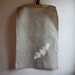 Linen teatowel with feather